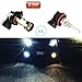 Extremely Bright Light Bulb 1100 Lumens Cree 50 Watt Xenon White H10 9145 Bulbs Led Fog Lights Projector 6000k Kit Replacement For Cars New Version (Set of 2)