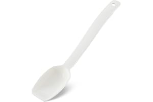 Carlisle FoodService Products Plastic Solid Spoon, Serving Utensils for Catering, Home, Restaurant, Parties, Buffet, 0.5 Ounc