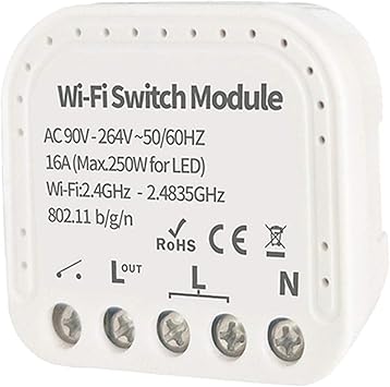 Homozy Wifi Relay Switch Module App Control 2 Way Device Sharing Diy Home Ty Amazon Com