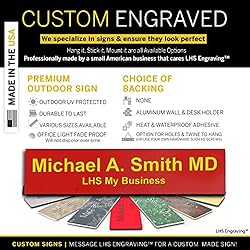 LHS My Business | Door Name Plate Personalized for