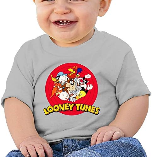 Quxueyuannan Looney Tunes Washed Cotton Baby Boy Shirt Cute Summer T Shirt Funny