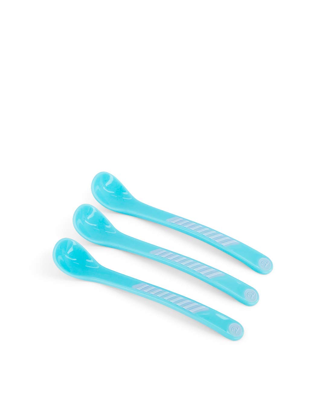 Twistshake Baby Feeding Spoon Set - 3 Pack | BPA-Free Baby Weaning Set for Children | Learning Cutlery Set for Kids | 6m+ | Pastel Blue