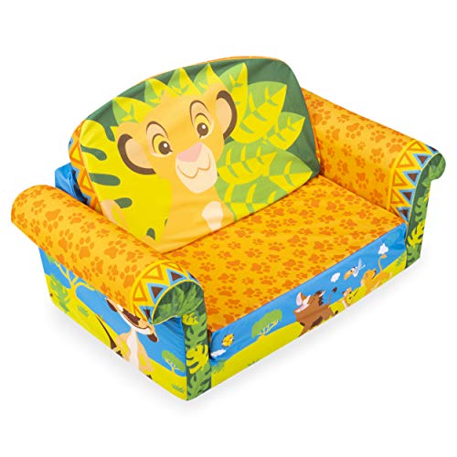 Marshmallow Furniture, Children's 2-in-1 Flip Open Foam Sofa, Disney's The Lion King, by Spin Master - Thumbnail 2