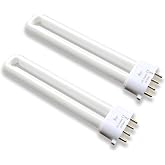 9 Watt 4 Pin 2G7 Base Fluorescent Light Bulb for Satco S8365,4100K, 2-Pack
