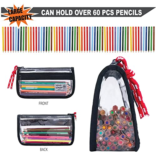 thumbnail image 2 of Rough Enough Clear Pencil Pouch For School And 2 of 14
