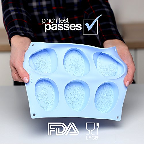 5 Ellipse+Silicone+Soap+Molds+Cavities