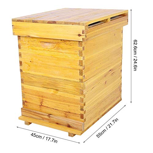 Bienenstock, Bee Hive Kit abschließen 10-Rahmen-Imkerbox-Kit Zedernholz