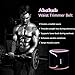 ABAHUB Waist Trimmer Weight Loss Ab Belt for Women & Men Stomach Fat Burner Wrap Premium Waist Trainer, Pink Large 47