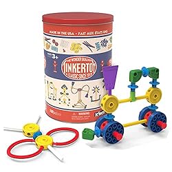 TINKERTOY - Retro Building Tin - 100 Parts