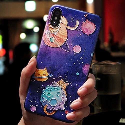 OTADO Cute 3D Emboss Cartoon Patterned Phone Case for iPhone X 8 7 6 6S Plus Cases Soft Silicone Cover for iPhone 5 5s SE Coque