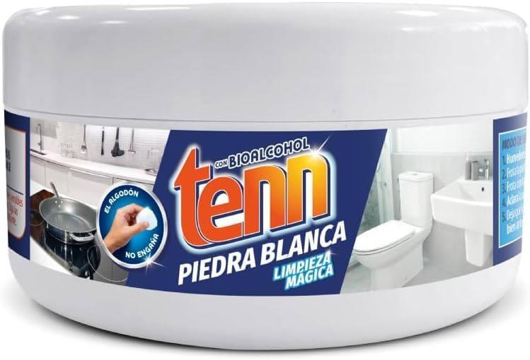 Piedra Blanca Limpieza 375g: Limpiador Universal con Arcilla - Desengrasa y Abrillanta Todas las Superficies