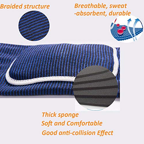 Zelen Elbow Pads Protector Knee Pads for Adults Padded Indoor Volleyball Cushion Woman Skiing Skating Gym Football Gardening Dance Knee Pads Soccer Sleeve Heel Brace Athletic Soft