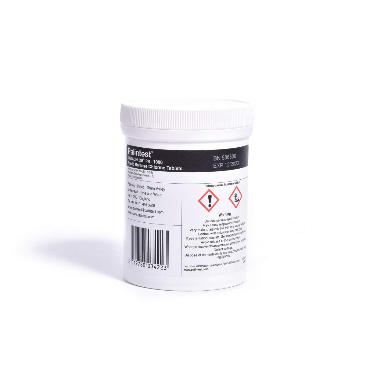 Palintest WT 442 Instachlor Rapid Release Chlorine Tablets - PR 1000 (1.7 g) Pack of 100