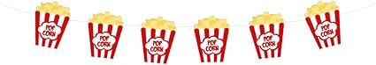 Amazon Com Crafty Cue 4 Tall Movie Party Banner Movie Party