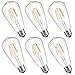 DILISENS Dimmable LuminWiz 4W ST64 LED Filament Vintage Antique Style Edison Light Bulbs,2700K Soft White,25W Incandescent Equivalent,E26 Medium Base Lamp for Home Restaurant Office, 6-Pack