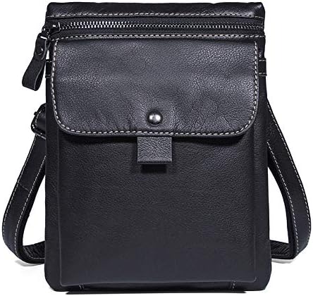 Men's Shoulder Bag Black Small Bag Simple Light Small Bag Black