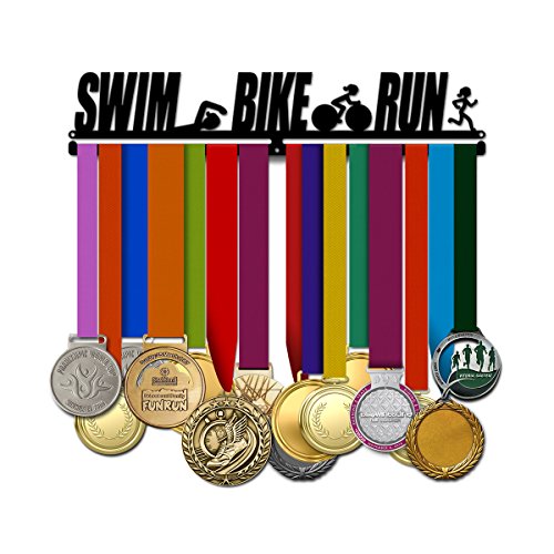 Believe&Train Swim Bike Run Women - Triathlon Medal Hanger