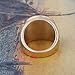 St Benedict Exorcism Gold Filled Stainless Steel Ring Demon Protection Ghost Hunter CSBP