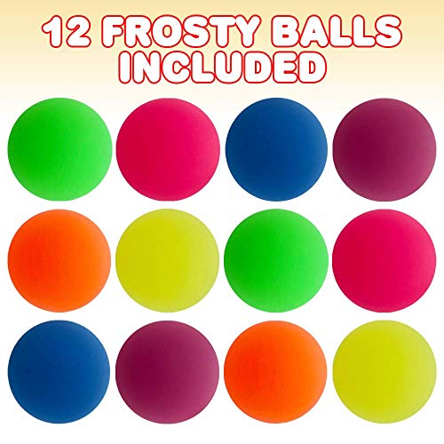 Emoji Water Filled Bouncy Balls - Rubber Balls For Kids Glitter Filled 12 Pack Large High Bouncing Ball Bounce Balls Party Favors Balls