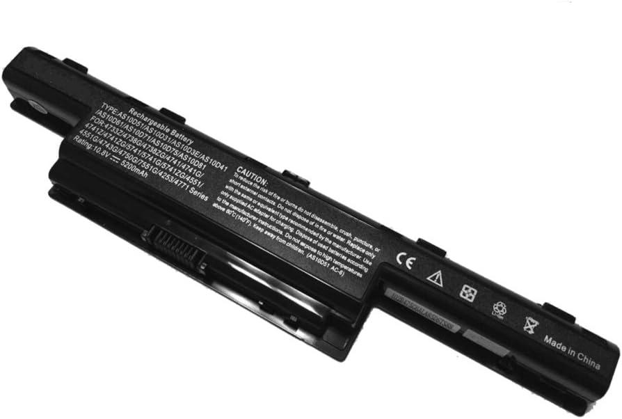 aowe Replacement Battery for ACER Aspire 5333 5336 5736Z 7251 PN: AS10D31 AS10D3E Laptop Battery 10.8V 4400mAh