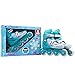 Crazy Skates Adjustable Inline Skates for Girls and Boys - Adjust to fit 4 Sizes - Model 148 - Teal/Purple (Size: Small | j11-1)