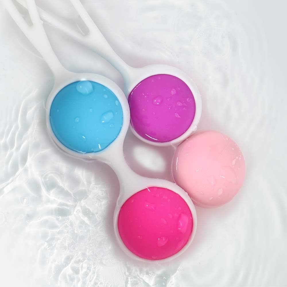 Vulcan Kegel Exercise Weights Balls- Doctor Recommended Silicone Kegel Balls for Women & Girls Bladder Control Tightening Pelvic Floor Exercises Beginners & Advanced (4 Pcs Set): Health & Personal Care