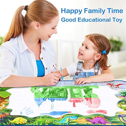 WOSTOO Drawinig Mat Kids Painting Board Toy Writing Doodle Mat, Color Magic Mat Educational Toy for Toddlers, Boys, Girls