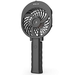 OPOLAR Misting Handheld Fan Foldable, Personal Small Desk Table Fan with USB Rechargeable Battery Operated Mini Portable Fan for Office Outdoor Household Traveling