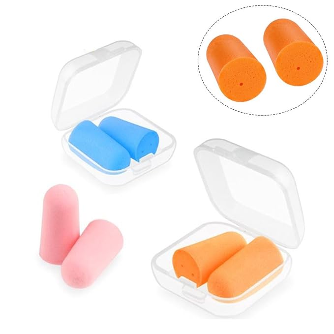 6x Da.Wa Ear Plugs Ear Protection Foam Earplugs Noise Reducer Sleep