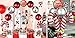 3 Pack Christmas Candy Cane Aluminum Film Foil Balloons Big Holiday Balloons for Xmas Home Party Decoration