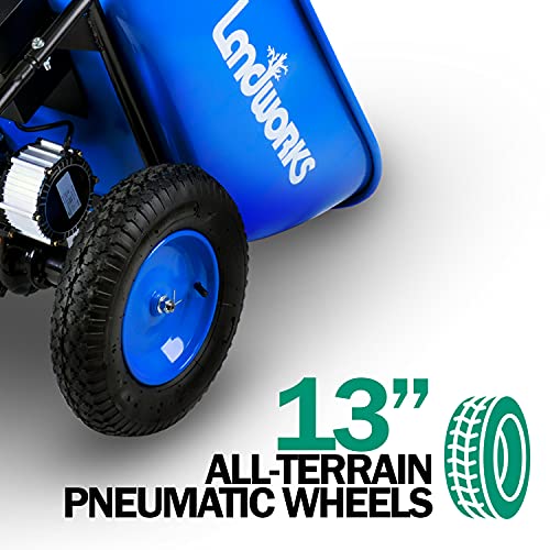 Landworks Wheelbarrow Utility Cart Electric Powered 24V DC 180W AGM