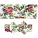 PGXT Parent Child Bow Floral Soft Turban Headband Head Wrap Knotted Hair Band 3-Piece Floral