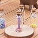 CUCUMI 72pcs 20ml Mini Glass Bottles with Cork Stoppers Wish Bottles Information Bottles Glass Jars Bottles with 100pcs Eye Screws for DIY Creation Wedding Party Birthday Party Favors