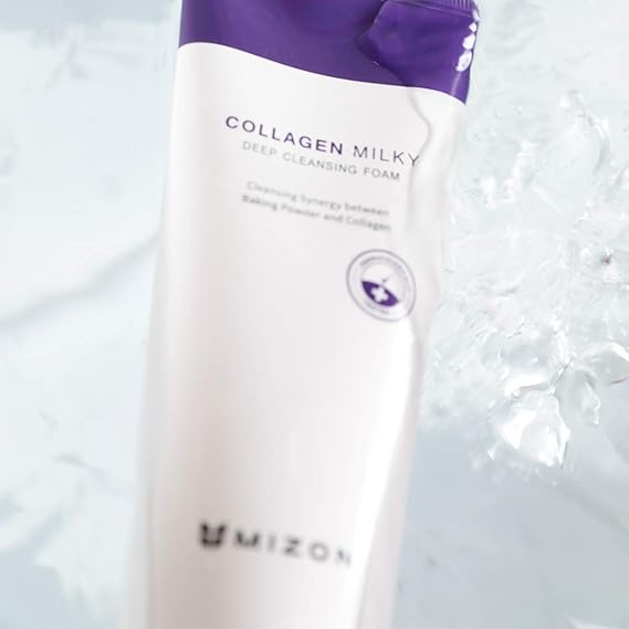 mizon collagen milky deep cleansing foam