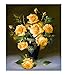 YEESAM ART New 5D Diamond Painting Kit - Yellow Rose Flowers - DIY Crystals Diamond Rhinestone Painting Pasted Paint by Number Kits Cross Stitch Embroidery (Yellow)