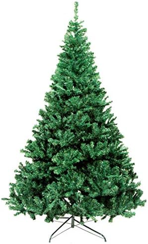 WELOVE Premium Hinged Artificial Christmas Pine Tree with Solid Metal Legs Full Tree 6 ft