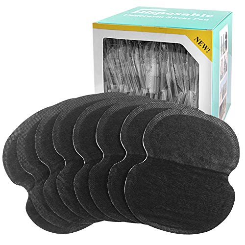 Armpit Sweat Pads, Disposable Underarm Sweat Pads for Women and Men, Non Visible, Sweat Free Armpit Protection (100pcs Black)