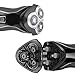 SURKER Electric Shaver Rotary Shaver for Men Waterproof Wet and Dry Rechargeable Razors with 3 Rotating Heads Gray
