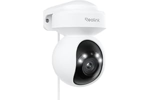 REOLINK 4K Outdoor Plug-in WiFi 6 Security Camera, PTZ Camera for Home Security, Wi-Fi 6 New Tech, Motion Tracking, Smart Detection, 3X Optical Zoom, Motion Spotlight, Local Storage, E1 Outdoor Pro