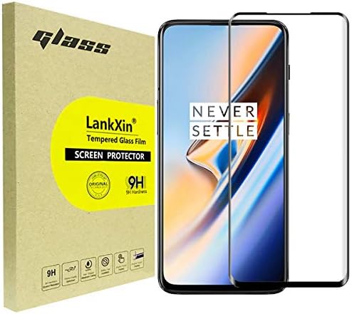 [2-Pack] OnePlus 7T Pro Screen Protector, LankXin 3D Full Coverage Tempered Glass Screen Protector for OnePlus 7T Pro [Anti-Scratch][Bubble-Free]