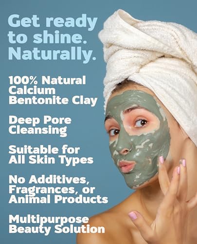 Aztec Secret - Indian Healing Clay 1 lb - Deep Pore Cleansing Facial & Body Mask - The Original 100% Natural Calcium Bentonite Clay - New Version 2