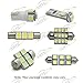 Partsam 11PCS White Interior LED Light Package Kit + License Plate Lights Replacement for Acura TSX 2004-2008thumb 3