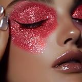 Stargazer Gel Glitter Red Face Body Fine Nib Applicator Sparkle Makeup view 2
