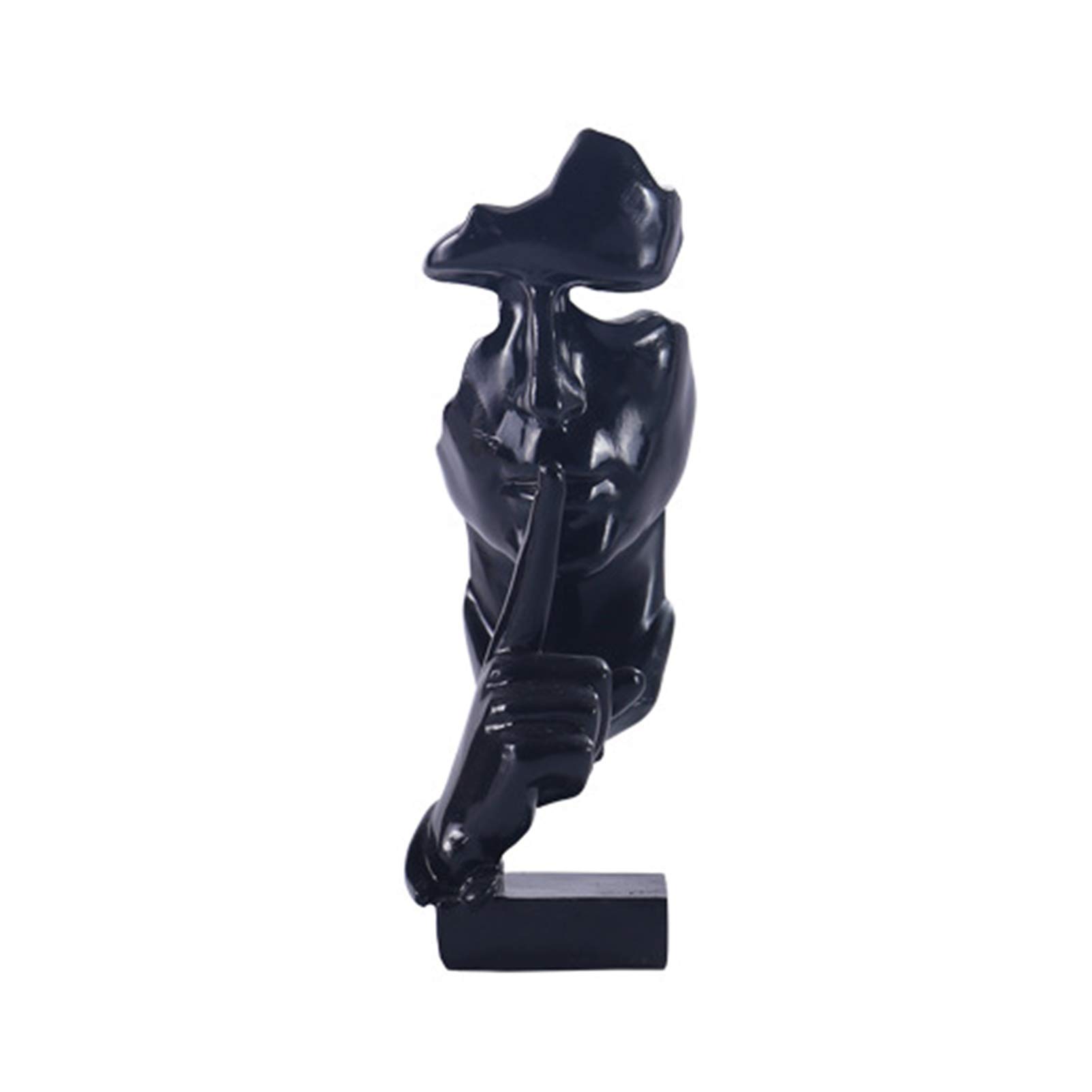 The Thinker Statue - Silence is Gold - Abstract Modern Art - Men Face Statue - Keep Silent Thinker S