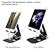 Ajustable Stand for Nintendo Switch and Tablets, Spater Home or Office Cell Phone Holder Dock for iPhone iPad Series, Samsung Galaxy Tabs, Google Nexus, LG, Kindle Fire and More (Black)