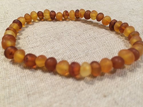 Baltic Amber Bracelet for Adults Raw Unpolished Multi Honey Cognac Stretch Boy Girl Unisex Man Woman Certified Authentic. Anti-inflammatory, Reduction in Inflamation Symptoms Such As Carpal Tunnel, Back Aches, Head Aches, Tooth Aches, Swelling, General Ac