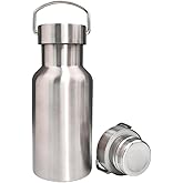 Vacuum Insulated Stainless Steel Water Bottle Insulated Water Bottle Wide Mouth Insulated Metal Bottle for Cold Drinks I BPA-Free Bottle for Travel (12oz)