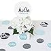 Big Dot of Happiness Hello Little One - Blue and Silver - Baby Shower Giant Circle Confetti - Boy Baby Shower Decorations - Large Confetti 27 Count