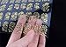 Relipop 108 One Sheet Golden 3d Flower Nail Art Stickers Decals Glitters Decorations Tips