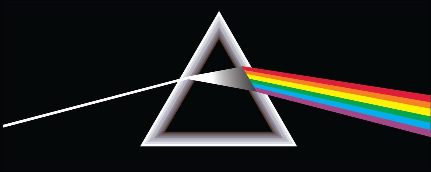 Lovely999 Pink Floyd Sticker Decal Sizes 2 inch x 5 inch Vinyl Bumper Wall Rock Rainbow